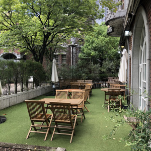 レストラン時のガーデンです。|621057さんの神戸旧居留地ヴィラブランシュの写真(1674614)