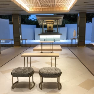 明治会館内の挙式会場。こちらでも宮司さんがあげてくれます