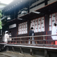 挙式会場横の通路