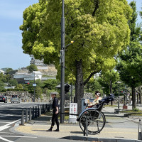 フォトプランについている人力車で歩く場所