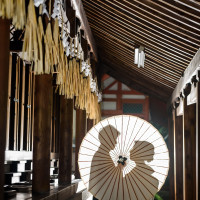 挙式会場横の通路