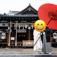 外観
当日は傘レンタルで前で写真を撮るらしい