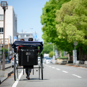 フォトプランについている人力車で歩く場所|621285さんの播磨国総社（清交倶楽部総社店）の写真(2420978)