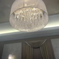 ゲスト待合室にあったシャンデリア。