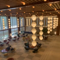 写真映えしそうなロビー。