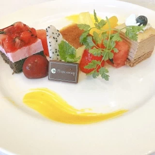 試食させていただいたデザートです