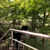庭園から会場につながる入口