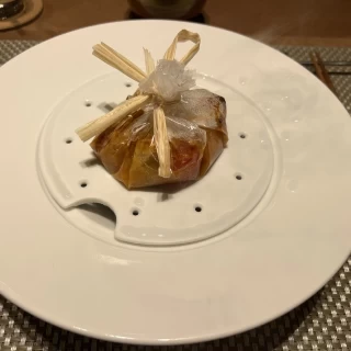 お魚料理。開きます。