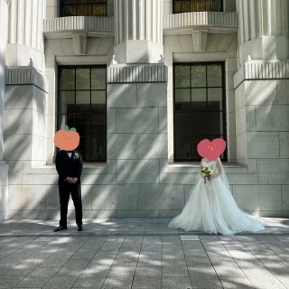 式場の玄関横です。