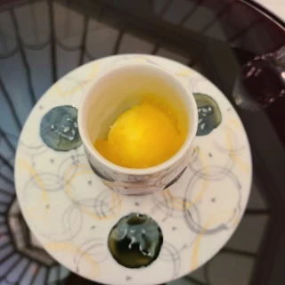 お口直しのシャーベット