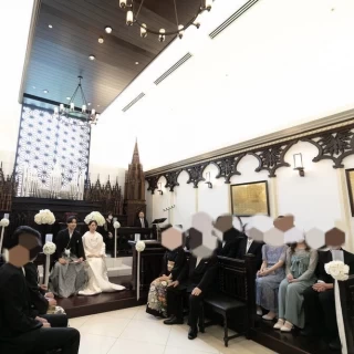 ゲストや親族が対面式です