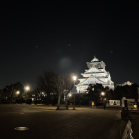 夜間の大阪城