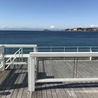 挙式会場から見える景色。天気が良いと富士山が見えます。