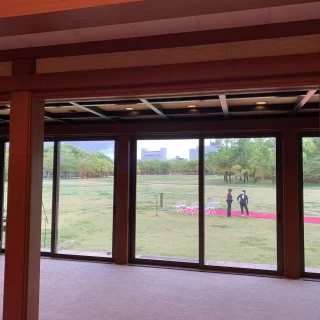 披露宴会場からの景色