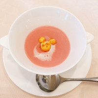 ピンクのスープ！