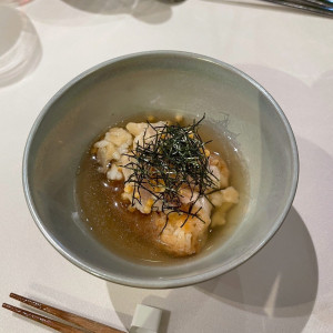 締めにぴったりの真鯛の胡麻茶漬け|622674さんのフォーチュンガーデン京都（FORTUNE GARDEN KYOTO）の写真(2474982)