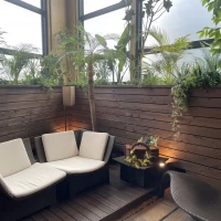 披露宴会場にあるテラス。