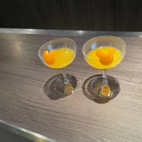 ウェルカムパーティーのドリンク。