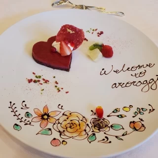 プレートデコレーションがきれいでした。