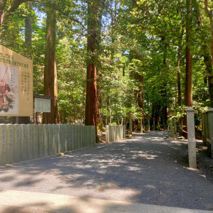 参進の経路はプランナーさんが書面で説明してくれました。|623302さんの椿大神社 椿会館の写真(1503296)