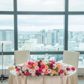 披露宴会場から見える景色