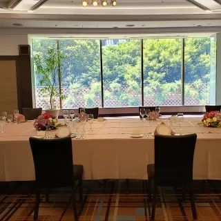 家族婚向けで広めのお部屋も、景色が綺麗でした。