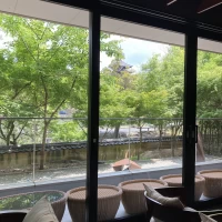 ロビーからの景色も綺麗です