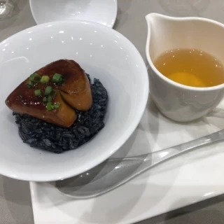 フォアグと竹炭ごはん