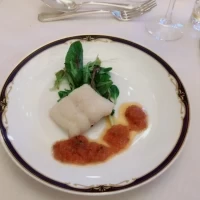 お魚料理です