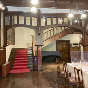 新郎・新婦が登場する階段です|624130さんの旧松本邸(西日本工業倶楽部)の写真(1509888)