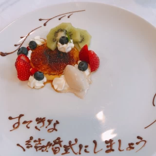 メッセージプレートは嬉しかったです。