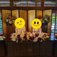 神館の高砂です。やはり一番本格的で素敵な会場でした。