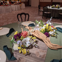 吉祥殿での披露宴のテーブルコーデの一例です。