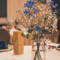 各テーブルの装花