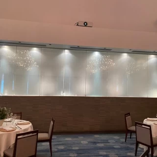 シェフ演出前のオープンキッチン