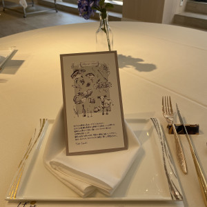 使用した食材がかかれたポストカード|624452さんのアルカンシエル金沢（アルカンシエルグループ）の写真(1507512)