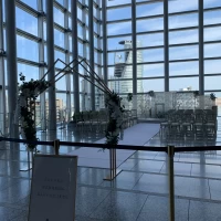 私達は別の挙式場所にしましたがお天気が良ければ絶好挙式場所