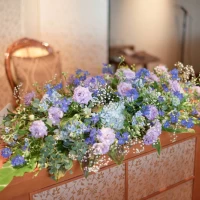 お花はお任せでしたが大好きな紫陽花をいれてくれてました！