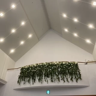 後ろを見たらここで聖歌隊が歌っていました