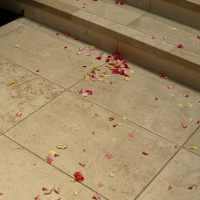 フラワーシャワーのあと。