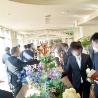 披露宴会場に隣接されたラウンジ
受付会場