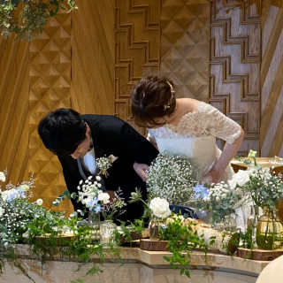 新郎新婦の入場後