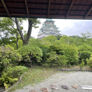 室内から大阪城天守閣が見える|624884さんの大阪城西の丸庭園 大阪迎賓館の写真(1511583)