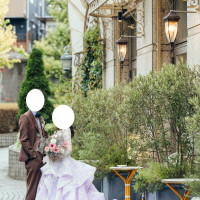 会場の外の一画