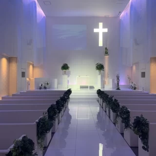 光の演出が素敵な式場