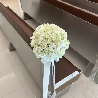 挙式会場の装花を変更