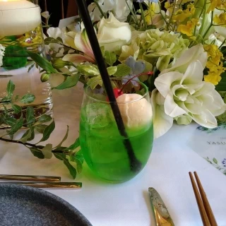 メロンソーダのアイスが美味しく大好評でした。