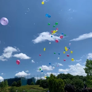 青空にバルーンリリースはとても映えます|625650さんのヴィラデマリアージュ多摩南大沢（営業終了）の写真(1517159)