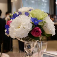 テーブルのお花です。