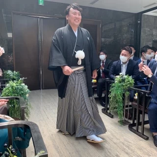和装での式でした。